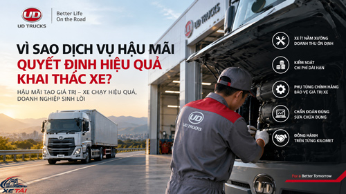 Vì sao dịch vụ hậu mãi quyết định hiệu quả khai thác xe?